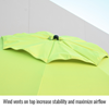 Core Flame-Resistant Industrial Umbrella, Yellow/Lime